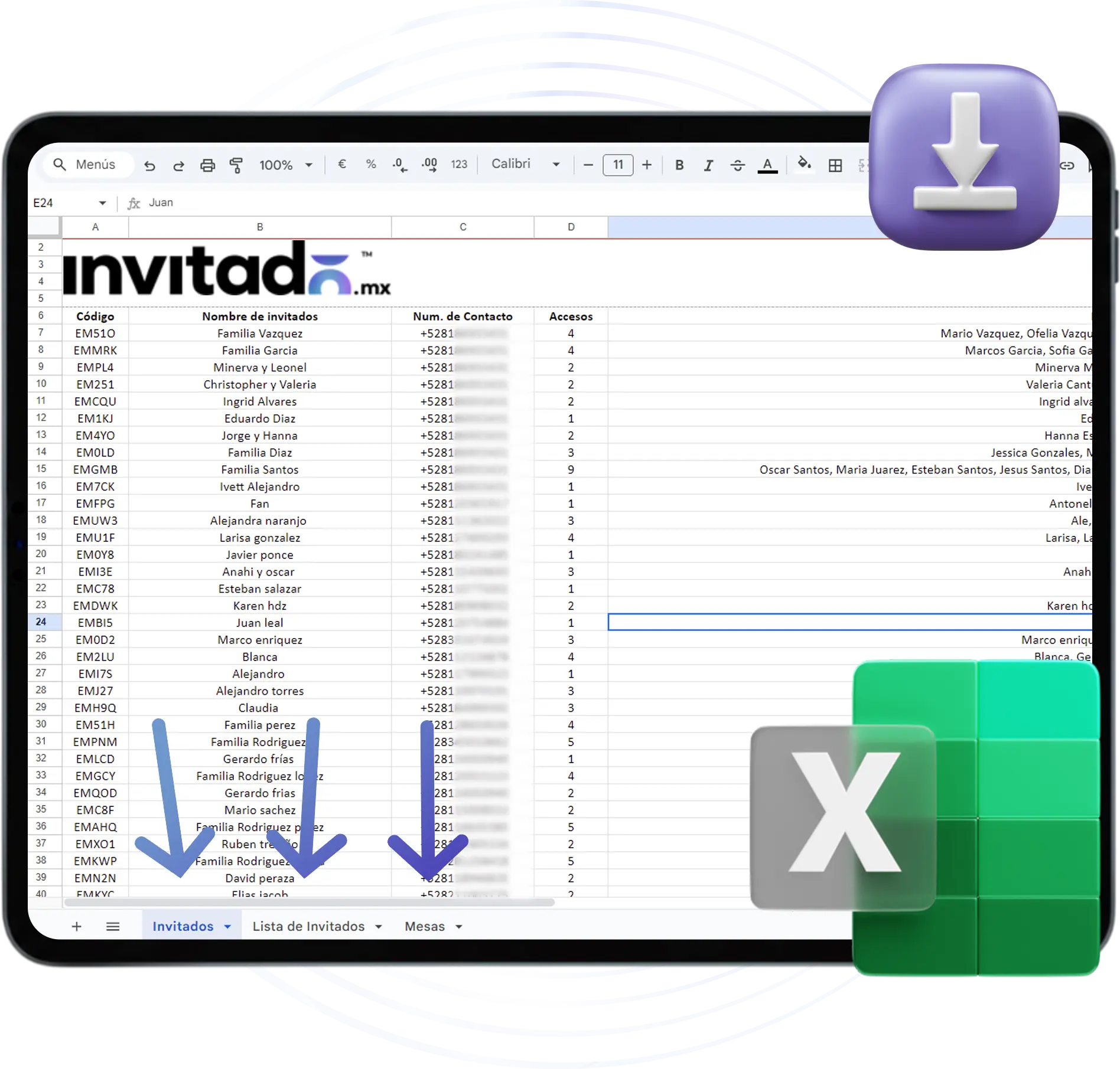 Descarga Excel
